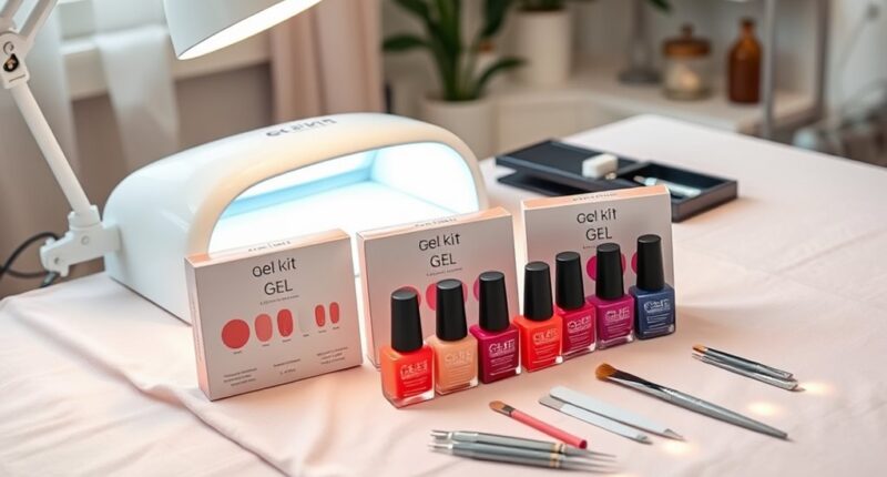 beginner friendly gel nail kits