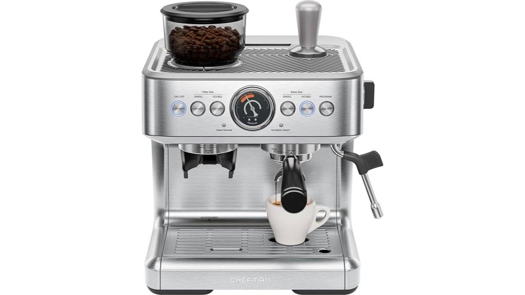 espresso machine with grinder
