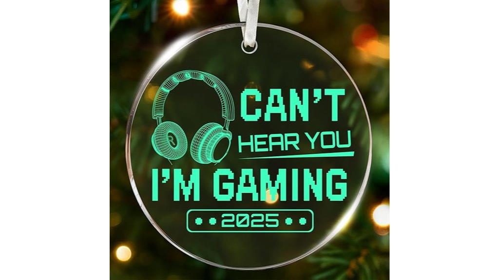gamer headphone christmas ornament