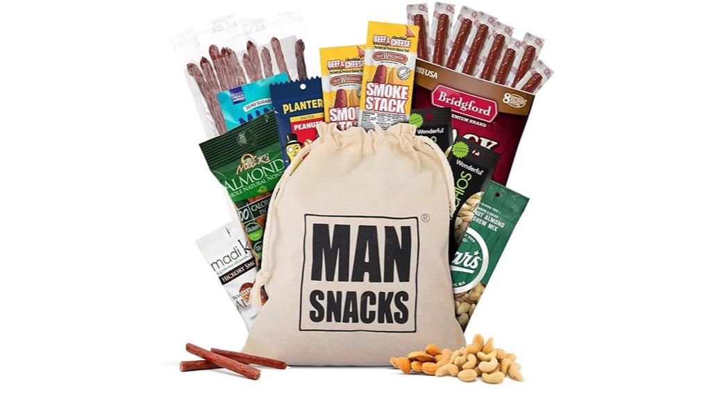 men s jerky and nuts gift basket
