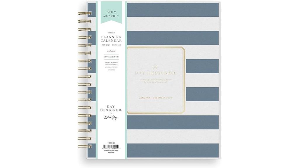 navy blue sky planner