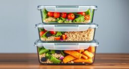 top glass meal storage
