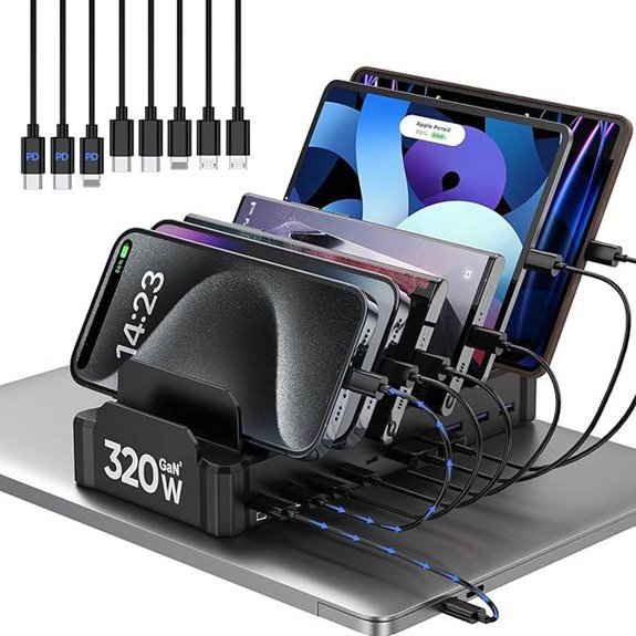 Zobirez 10-Port USB-C Fast Charging Station