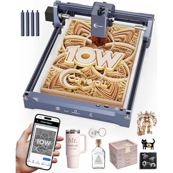 Laser Engraver 10W CNC Machine for Wood Metal Glass