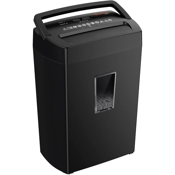 Bonsaii 12-Sheet Crosscut Paper Shredder with Window