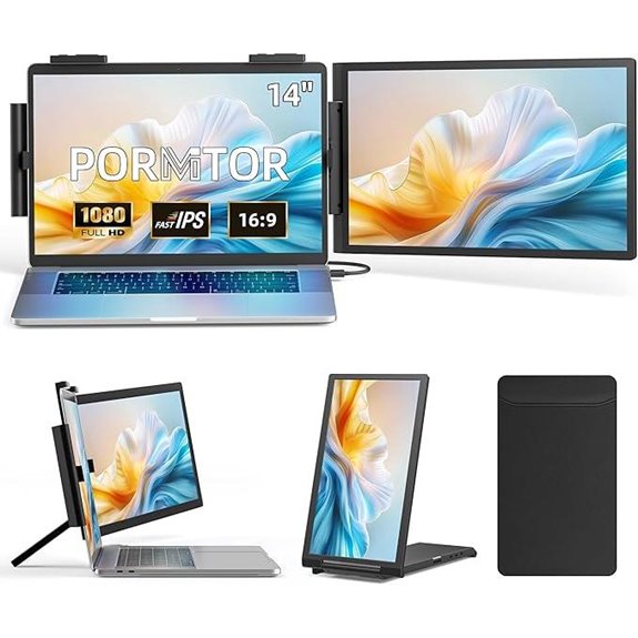 Laptop Screen Extender 14 FHD IPS Dual Monitor