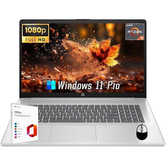 HP 17-inch Laptop with Windows 11 and Ryzen 5