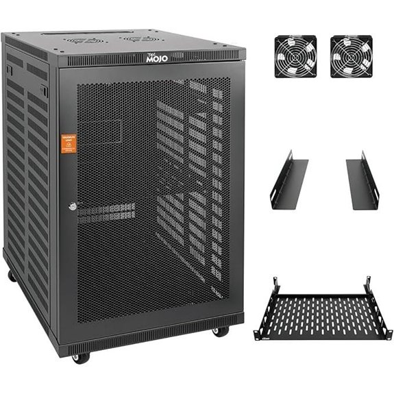 Tecmojo 18U Wall Mount Rack with Casters