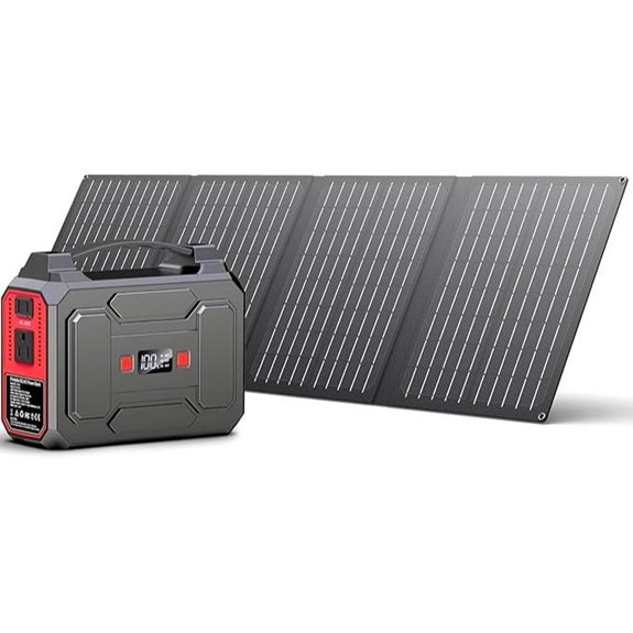 Solar Powered 200W Portable Generator with Solar Panel