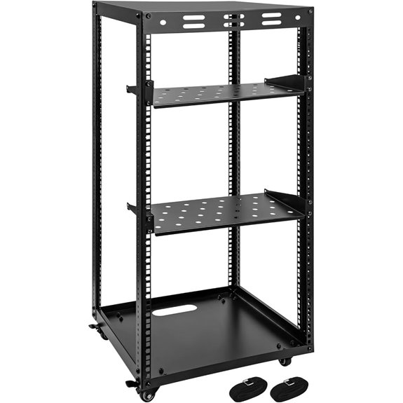 20U Open Frame Server Rack with Mounting Accessories