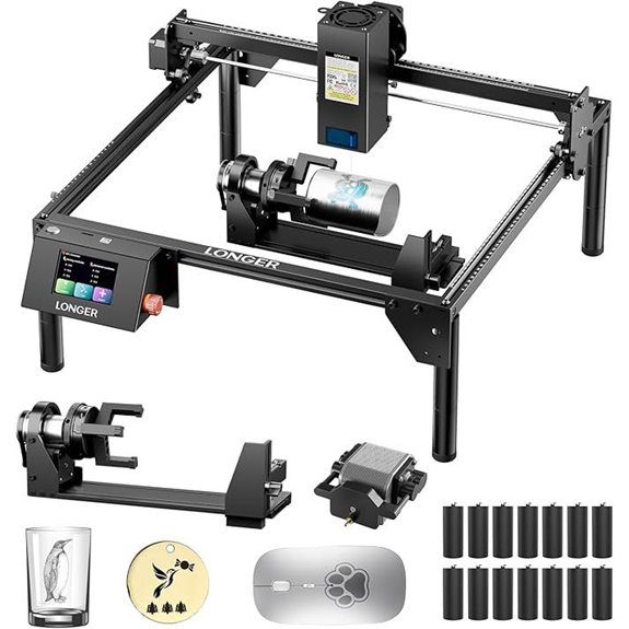 RAY5 20W Laser Engraver with Safety & Air Assist