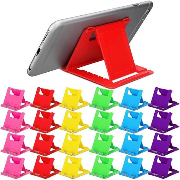 Macarrie 24 Pcs Universal Foldable Phone and Tablet Stand