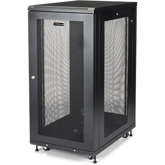 StarTech 24U Server Rack Cabinet with Adjustable Rails