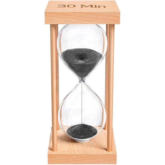 30-Minute Wooden Sand Timer for Home and Office