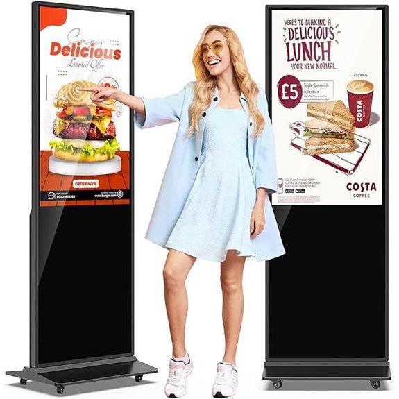 37 inch touchscreen kiosk