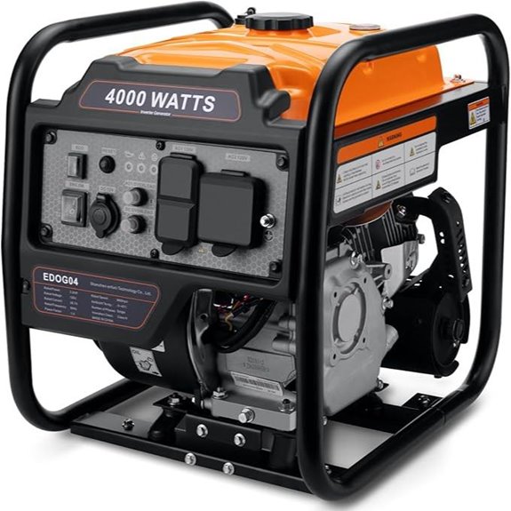Power Equipment 4000W Gas Inverter Generator RV Ready