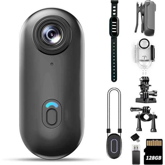 4K Mini Body Camera with 128GB Storage