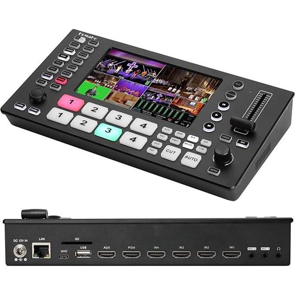 FoMaKo 4K HDMI Video Mixer Switcher (5-Channel)