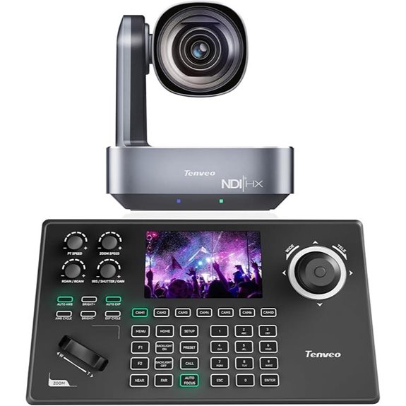 Tenveo 4K NDI PTZ Camera & Controller Bundle