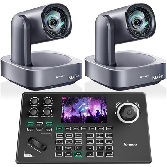 Tenveo 4K NDI PTZ Camera & Controller Bundle