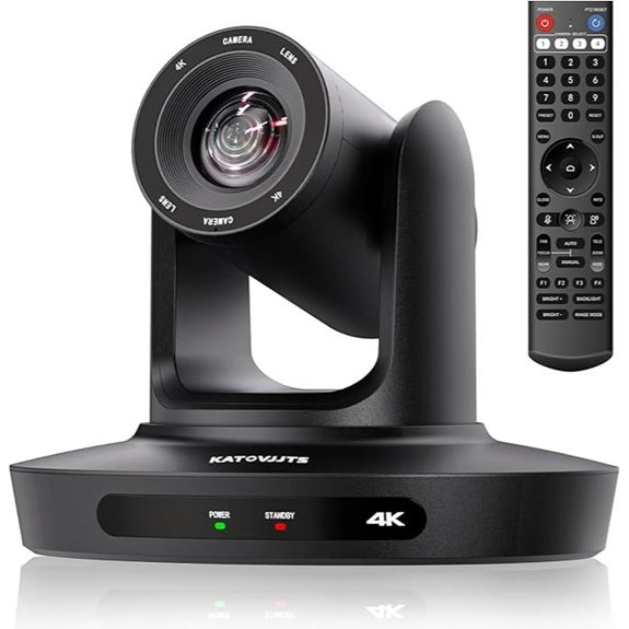 4K PTZ Camera with 20X Zoom for Live Streaming