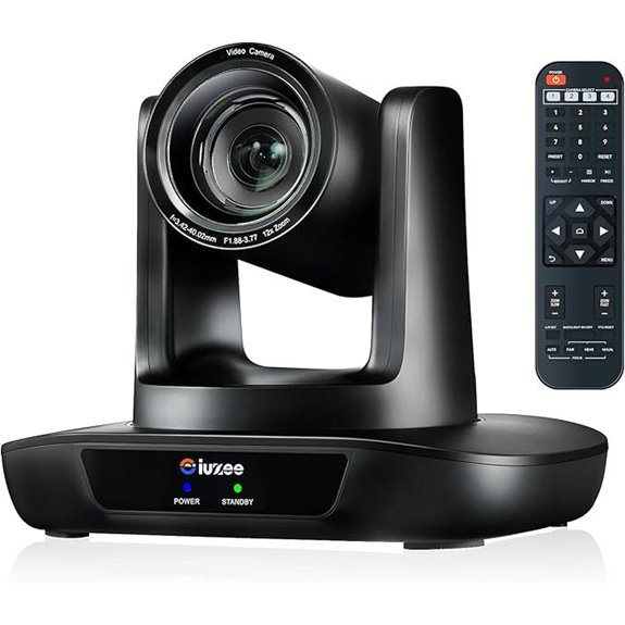 UHD 4K PTZ Camera with 12X Zoom and Wide Angle