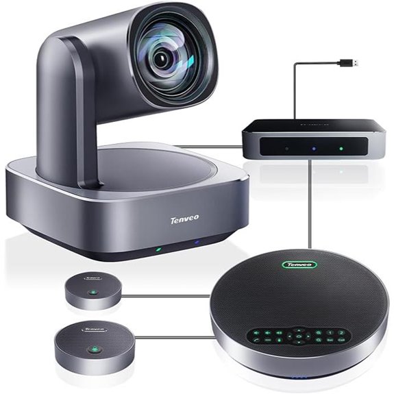 Tenveo 4K PTZ Conference Camera System with Speakers