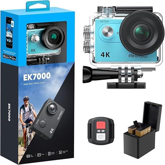 AKASO EK7000 4K Action Camera with Waterproof Remote