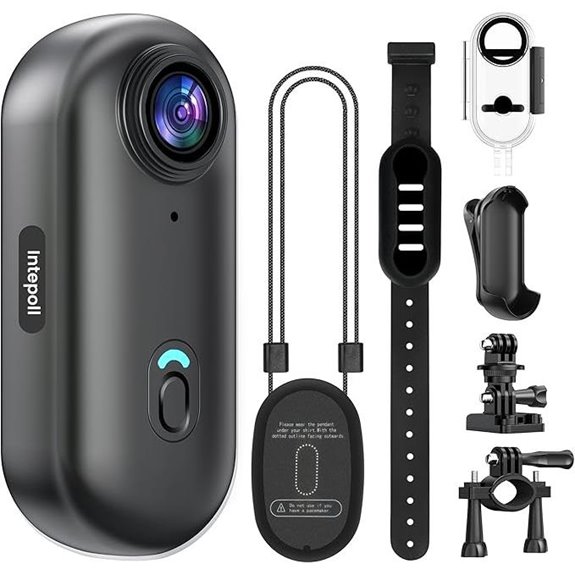 4K Mini Action Camera with Waterproof and Mount