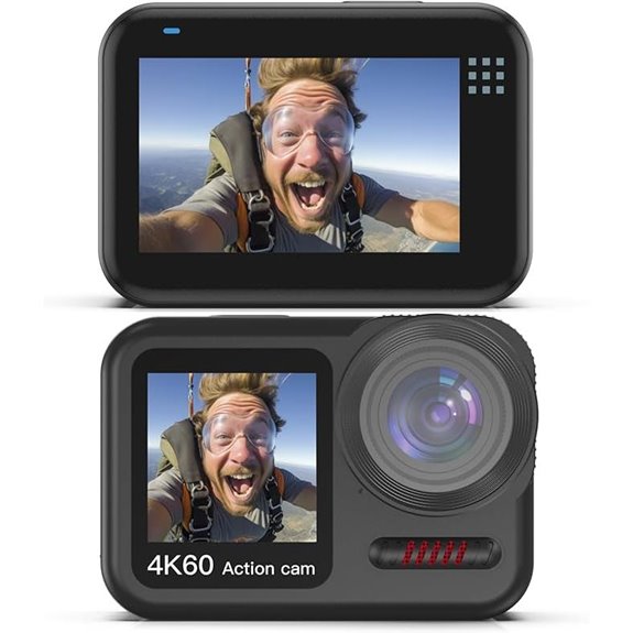 4K Waterproof Action Camera with Dual Screen