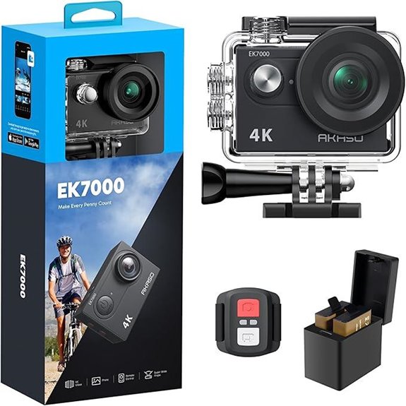 AKASO EK7000 4K Action Camera with WiFi and Remote