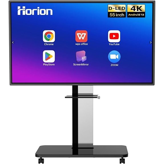 55-Inch 4K Interactive Smartboard for Classroom & Office