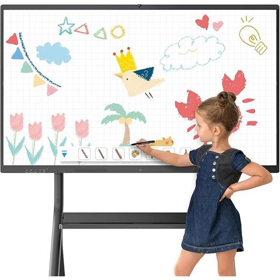 55 4K UHD Interactive Touchscreen Whiteboard