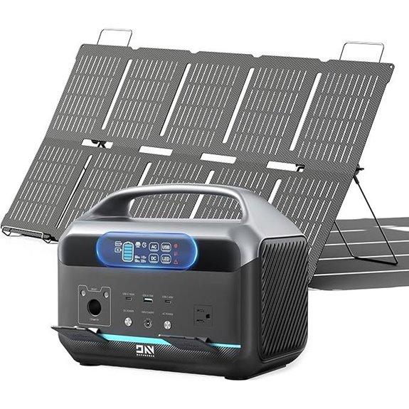 Portable 600W Solar Power Station with 100W Panel