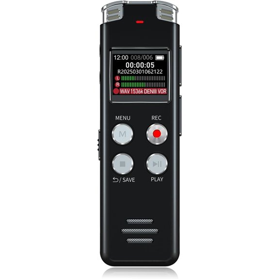 EVISTR 64GB Voice Recorder with Playback