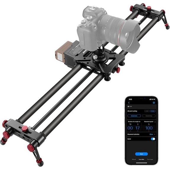 NEEWER 80cm Motorized Camera Slider with Wireless Control