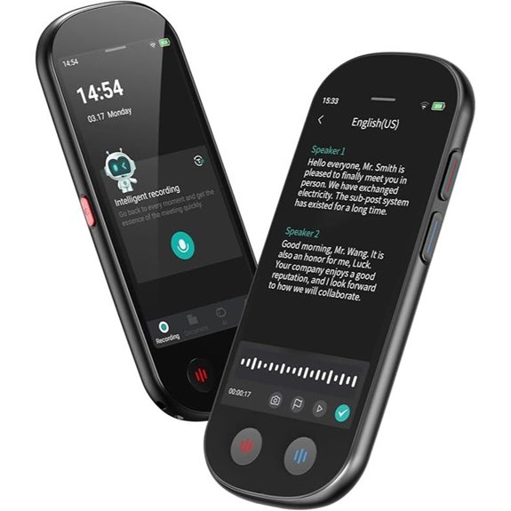 AI Voice Recorder with 80GB 134 Languages Transcription