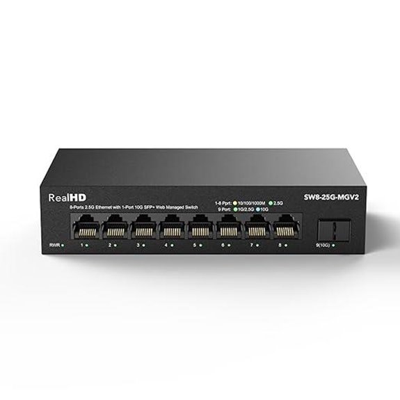 8-Port 2.5Gb Network Switch with 10G SFP