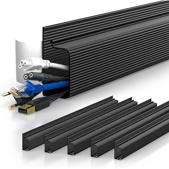 YECAYE 94.2in Cable Organizer with Adhesive Mount