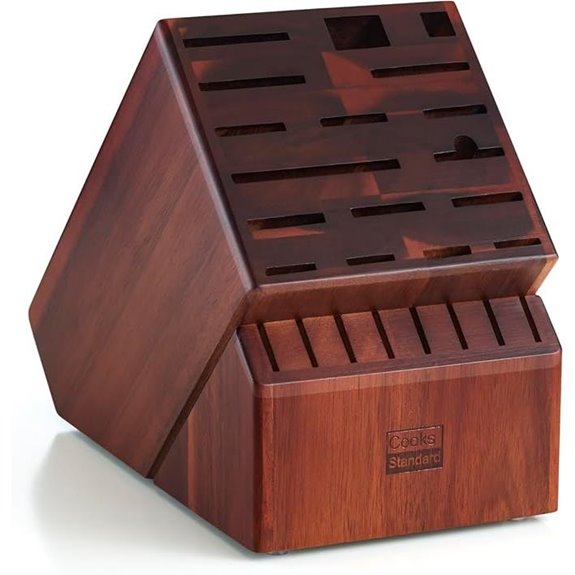 Cooks Standard Acacia Wood Knife Block (25 Slots)