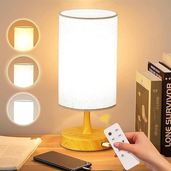 Light Therapy Lamp with Remote 10,000 Lux Adjustable