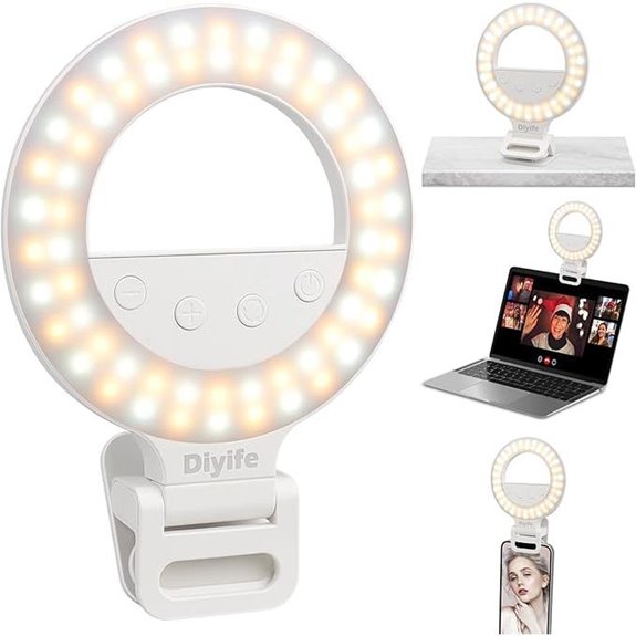 Diyife Selfie Ring Light with 360° Rotation