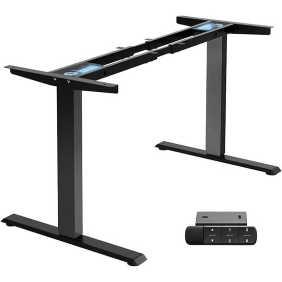 TOPSKY Electric Adjustable Standing Desk (Black Frame)