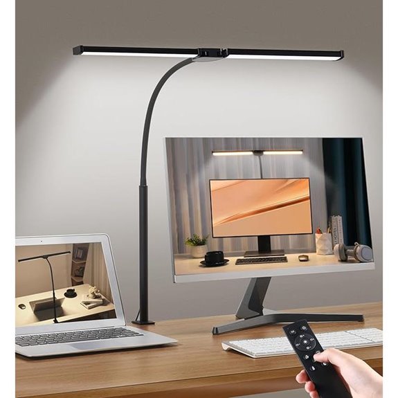 Led Desk Lamp with Clamp and Multiple Lighting Modes