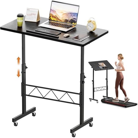COMHOMA Adjustable Standing Desk and Treadmill Stand