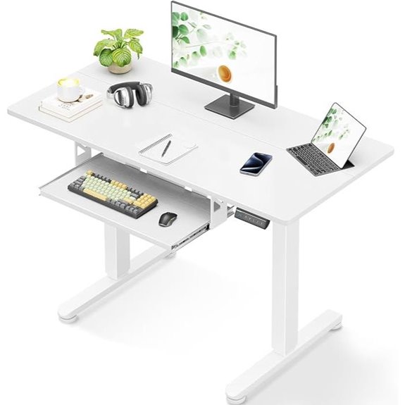 Casaottima Adjustable Standing Desk with Keyboard Tray