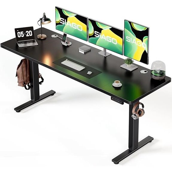 SIAGO Electric Sit-Stand Desk with Memory Presets