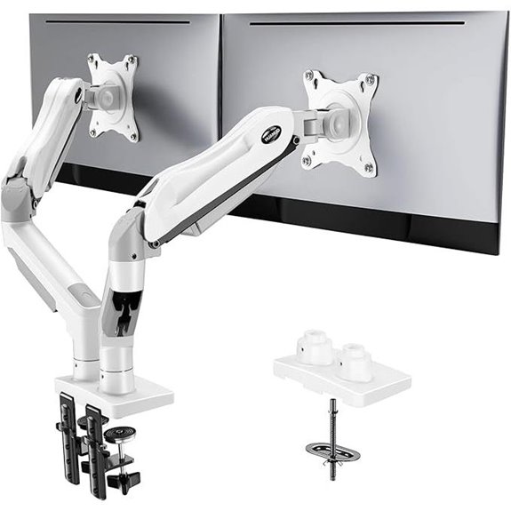 HUANUO Dual Adjustable Monitor Desk Mount