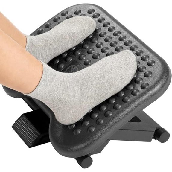 HUANUO Adjustable Under Desk Footrest with Massage