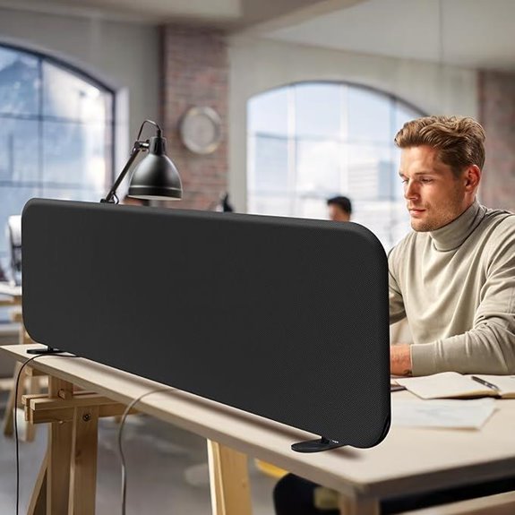 Decolab Movable Desk Divider 48x18 Privacy Panel